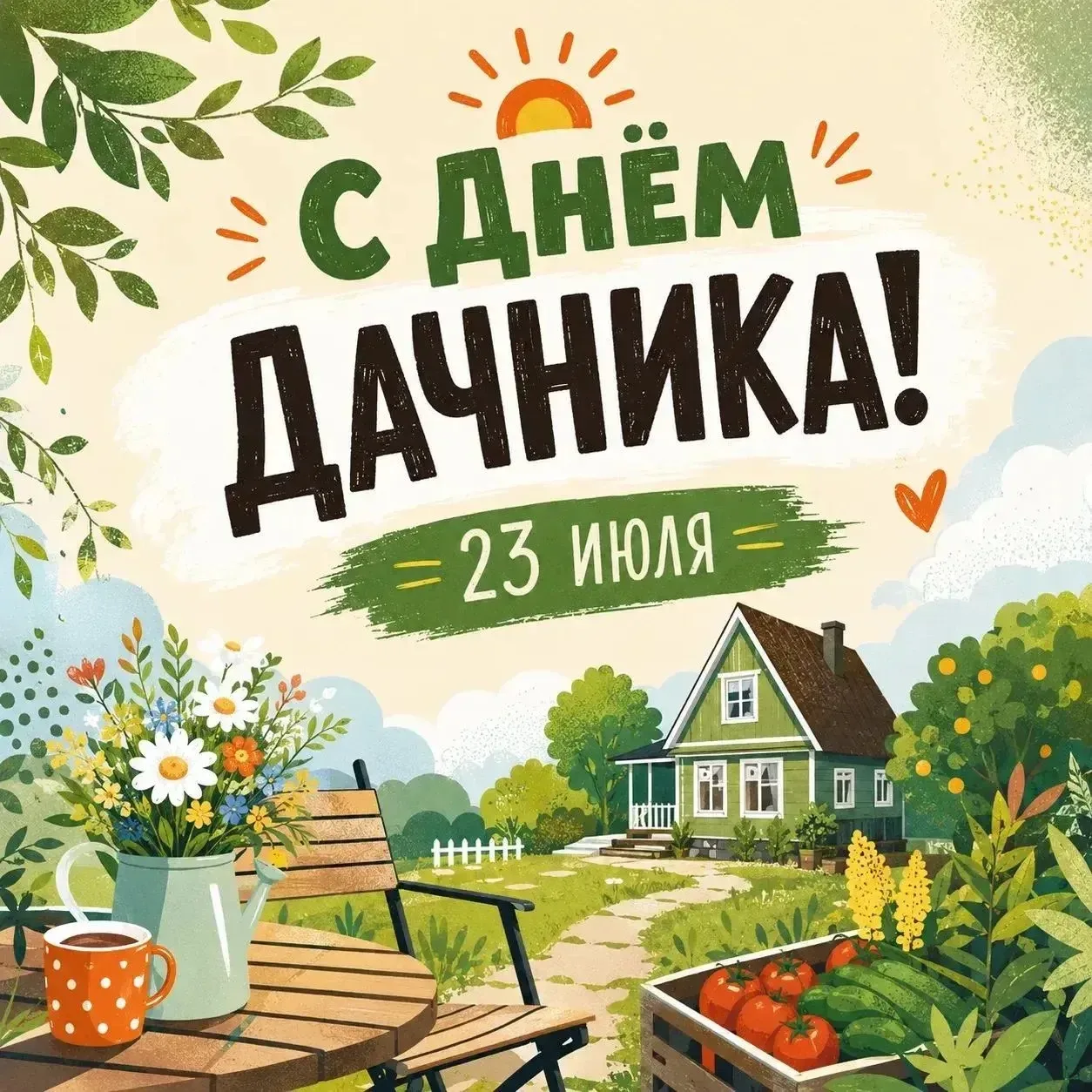 ПРО ДЕНЬ ДАЧНИКА 
☘️🌸☘️🌼☘️🌺☘️

Этот неофициальный, но горячо любимый в России праздник ежегодно о