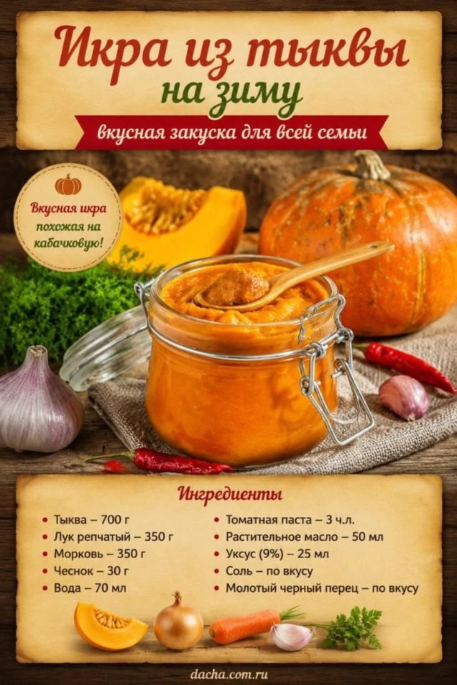 Вкусные идеи из тыквы на зиму🍂