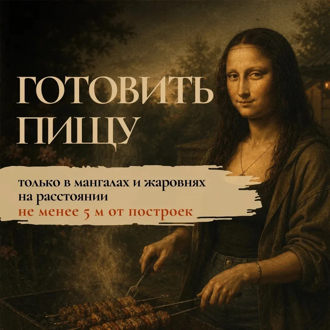#СоветМЧС  Джоконда предупреждает: не приглашайте пожар в гости 🔥  С приходом жары всё больше людей 