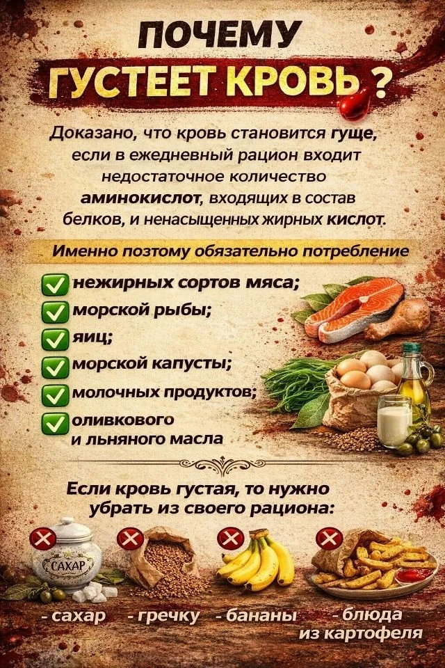 🥸ПОЧЕМУ ГУСТЕЕТ КРОВЬ?🩸