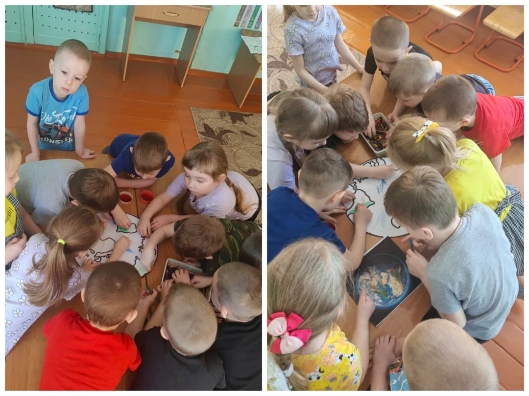 22 апреля, во Всемирный день Земли, в старшей группе нашего детского сада прошло творческое занятие 