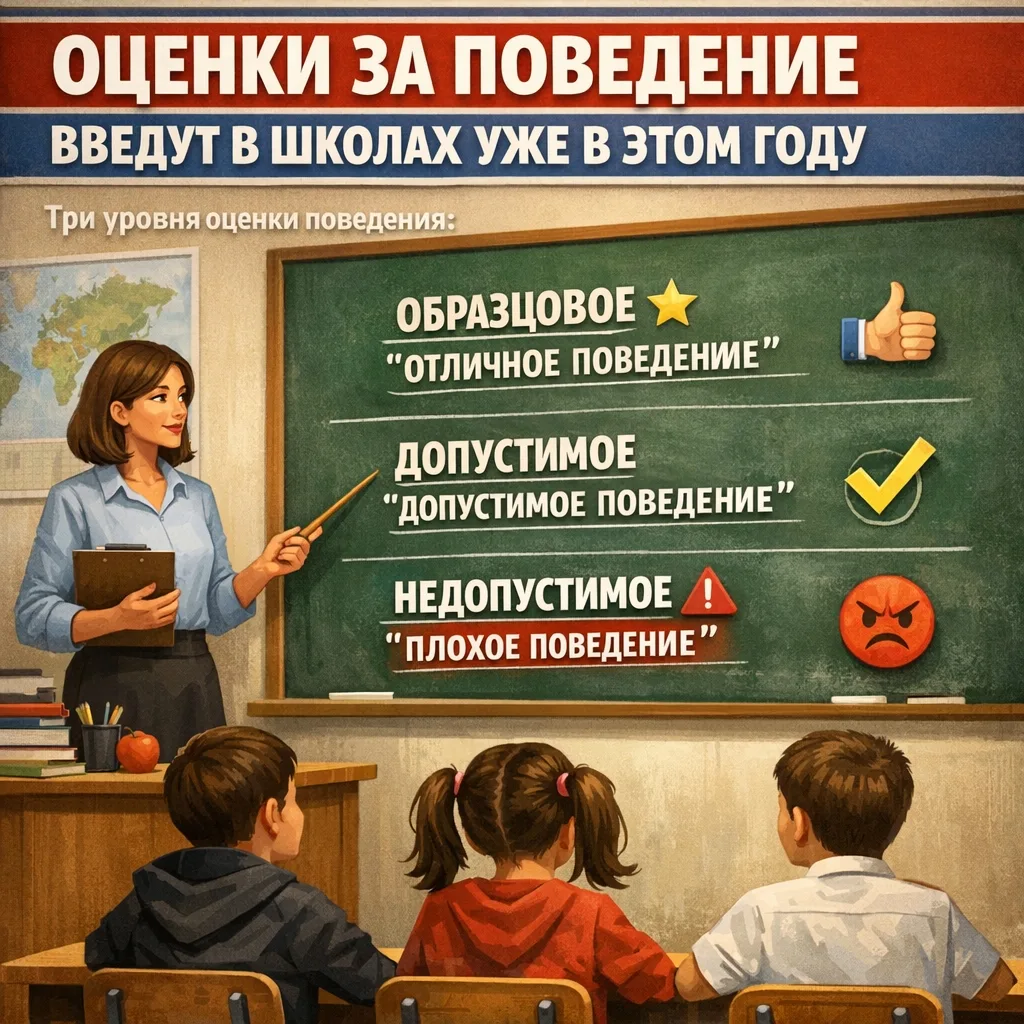 Оценки за поведение введут в школах уже в этом году
