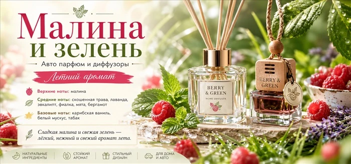 Новый летний аромат — “Малина и зелень” ❤️

В закупке появился свежий, сочный и очень вкусный аромат