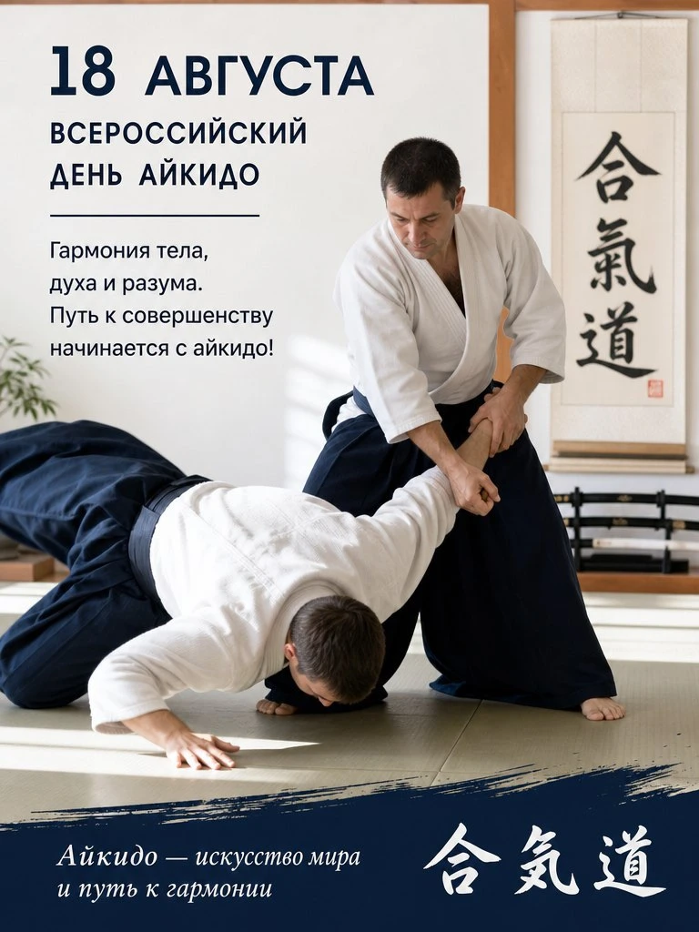 18 августа - Всероссийский день айкидо.