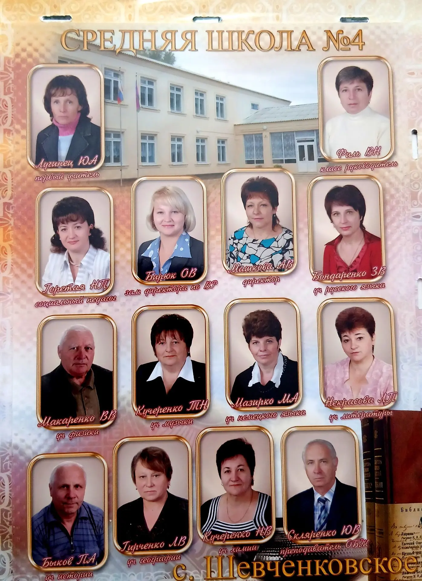 ❤🌸🏫📐🙏 Педагогический коллектив МБОУ СОШ ~4,разные годы ,2010 год.