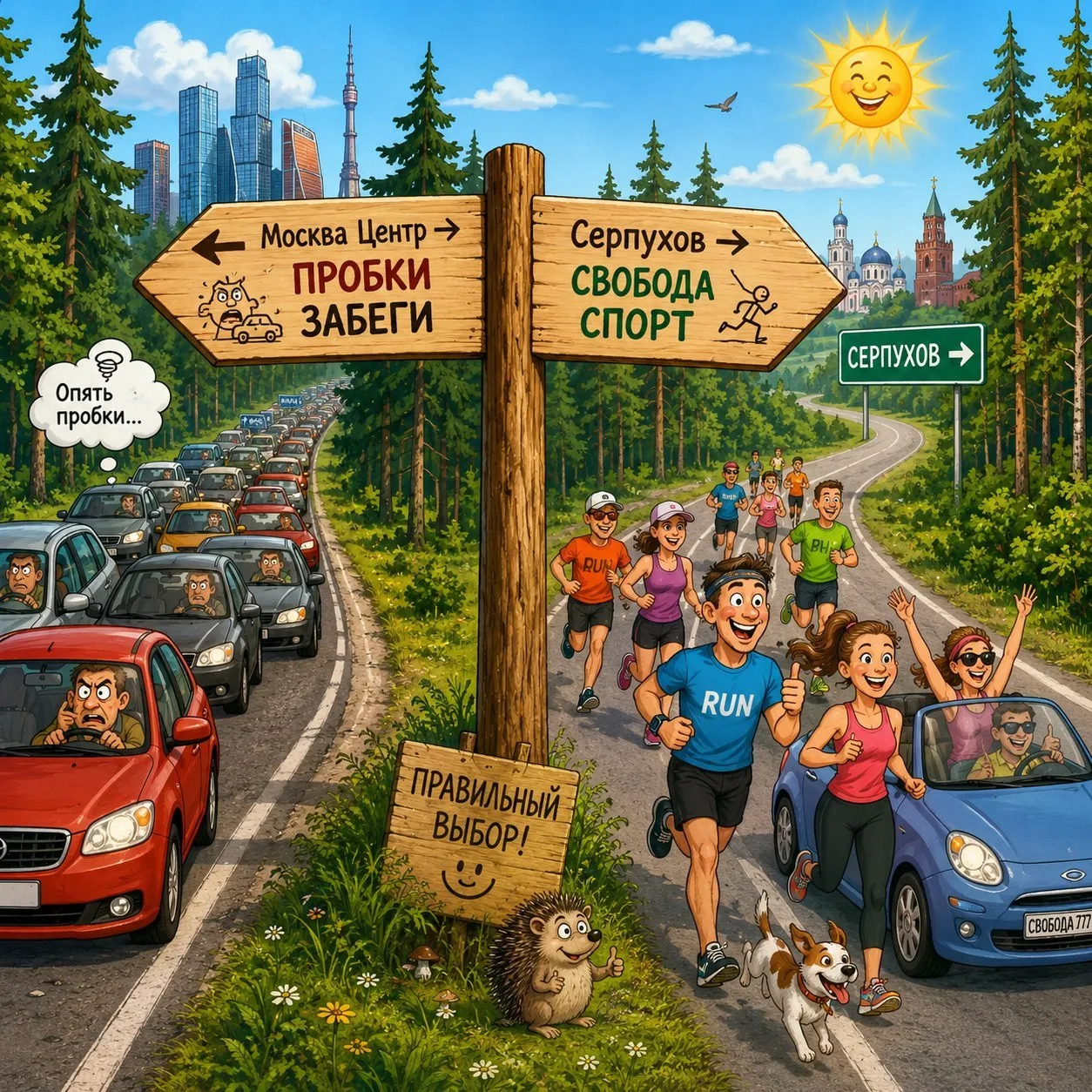 Москвичам надоели постоянные перекрытия в центре из-за спортивных мероприятий. Они просят властей ст