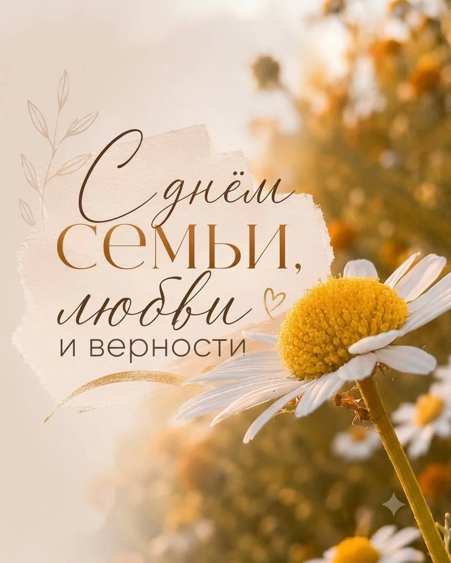 🤩 🌼 С Днём семьи, любви и верности!