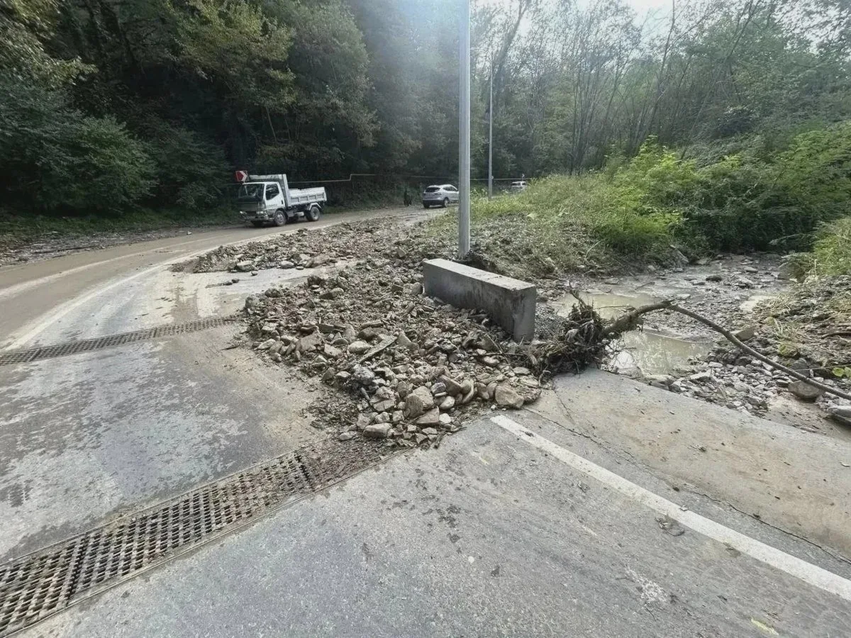 🌧️ Сель накрыл свежеотремонтированный участок Новороссийского шоссе