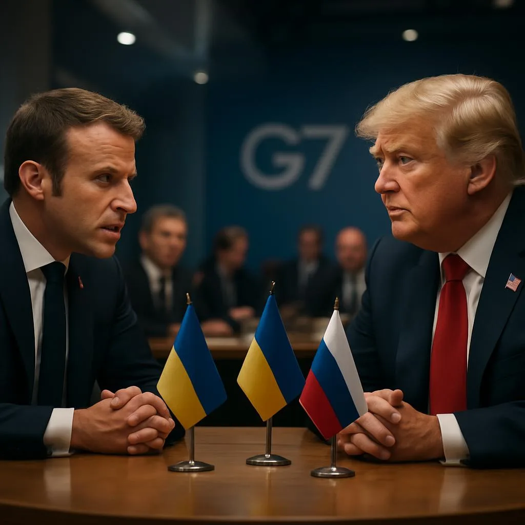 🌎Макрон заявил, что Трамп пересмотрел позицию по Украине на G7