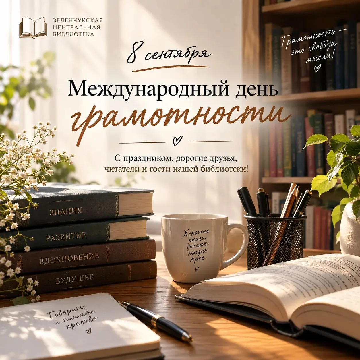 Дорогие друзья, читатели и гости Зеленчукской центральной библиотеки!