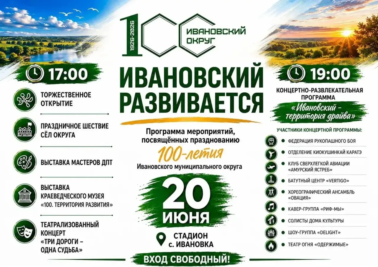 🎉 ИВАНОВСКИЙ РАЗВИВАЕТСЯ! 🎉Дорогие жители и гости Ивановского муниципального округа!