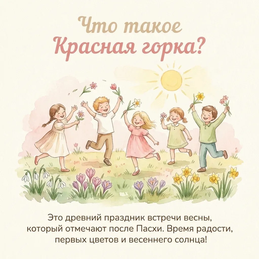 Красная Горка — это старинный русский праздник, который отмечают в первое воскресенье после Пасхи. В