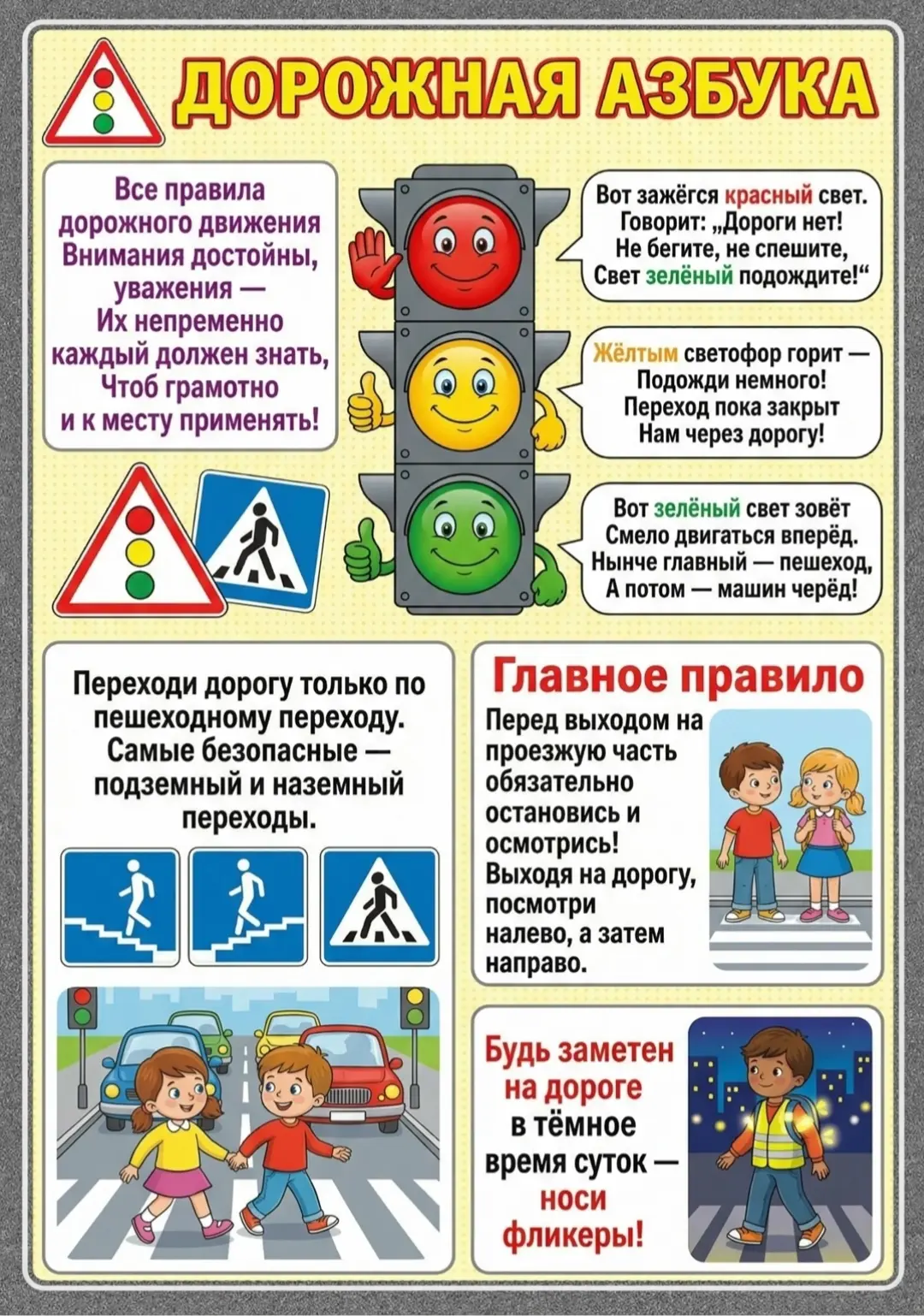 🚦Уважаемые родители! Не забывайте проводить беседы с детьми о ПДД.🚦
Правила дорожного движения для