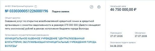 Коммерческих кредитов нет, продолжают радостно заявлять прогубернаторские ресурсы 

Размещена ОЧЕРЕД