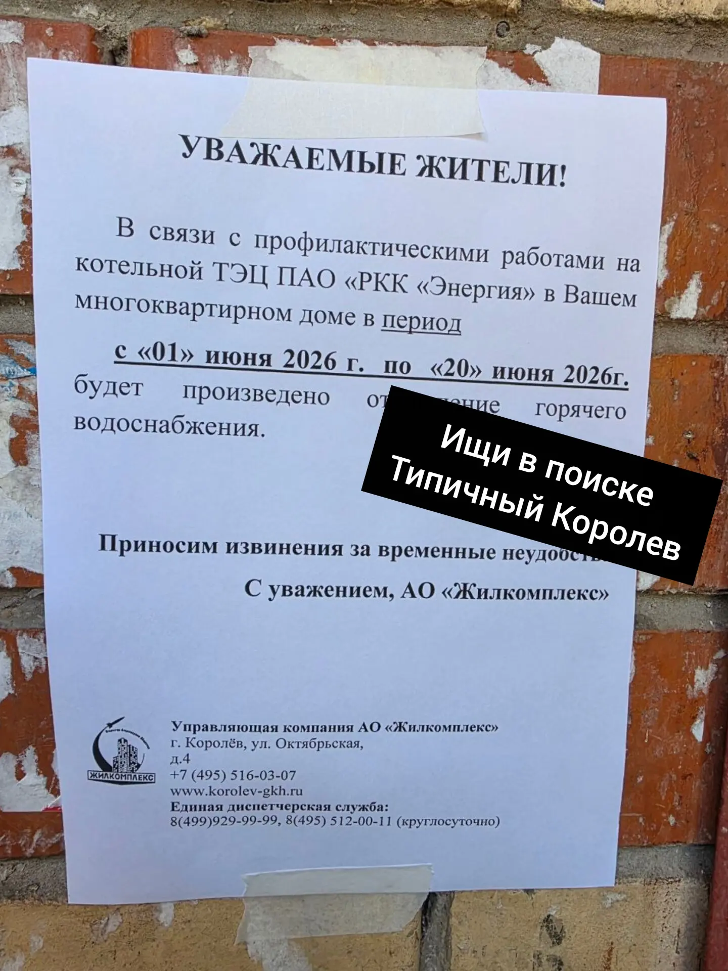 Просьба разобраться, почему во всем Подмосковье горячую воду отключают "не более, чем на 14 дней" - 