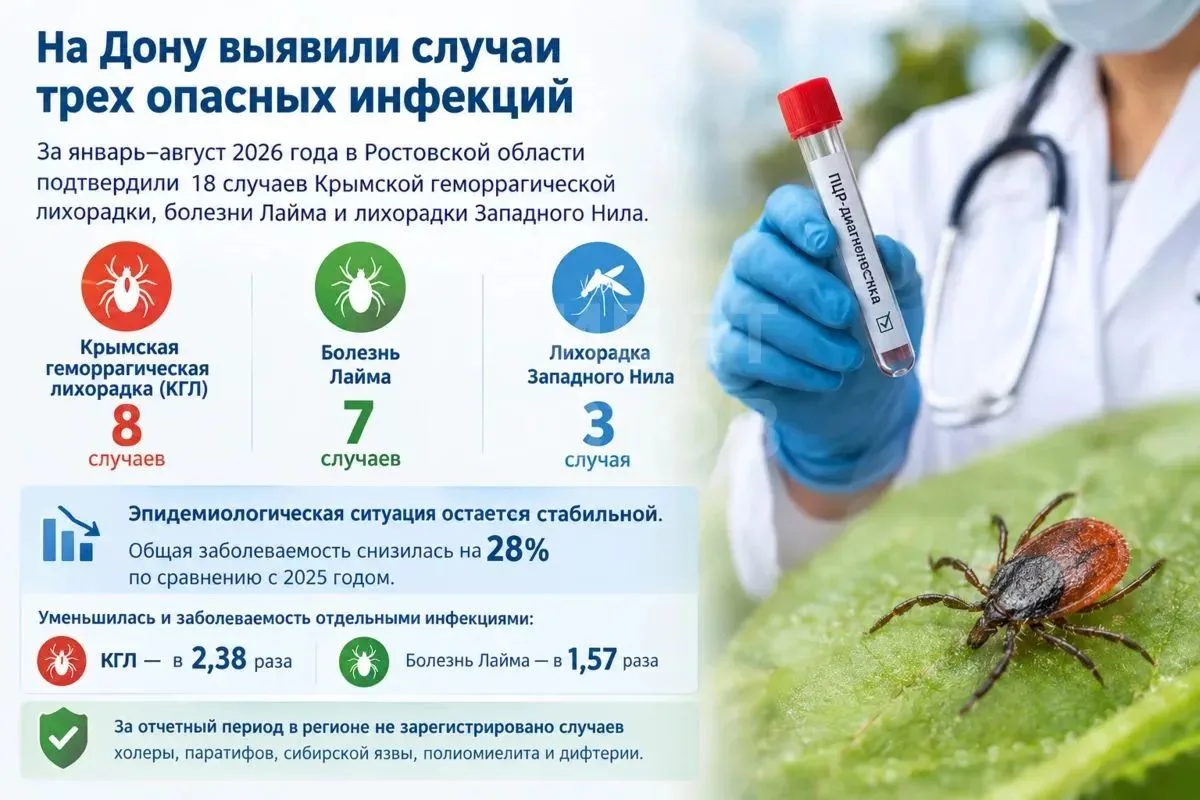 На Дону выявили случаи трех опасных инфекций