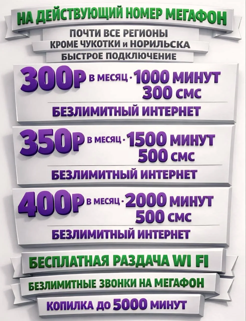 Тариф Мегафон на ваш номер, от вас фио номер и пароль от лк, после смены тарифа поменяете.