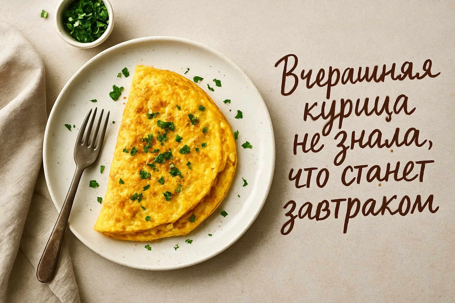 Вчерашний ужин не надо доедать с тоской. Его можно пересобрать

Остатки — это не наказание. Это заго