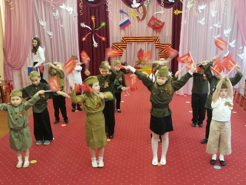 🇷🇺 В преддверии 9 Мая в дошкольных группах на Ольховской прошли мероприятия, посвящённые 81-летию со