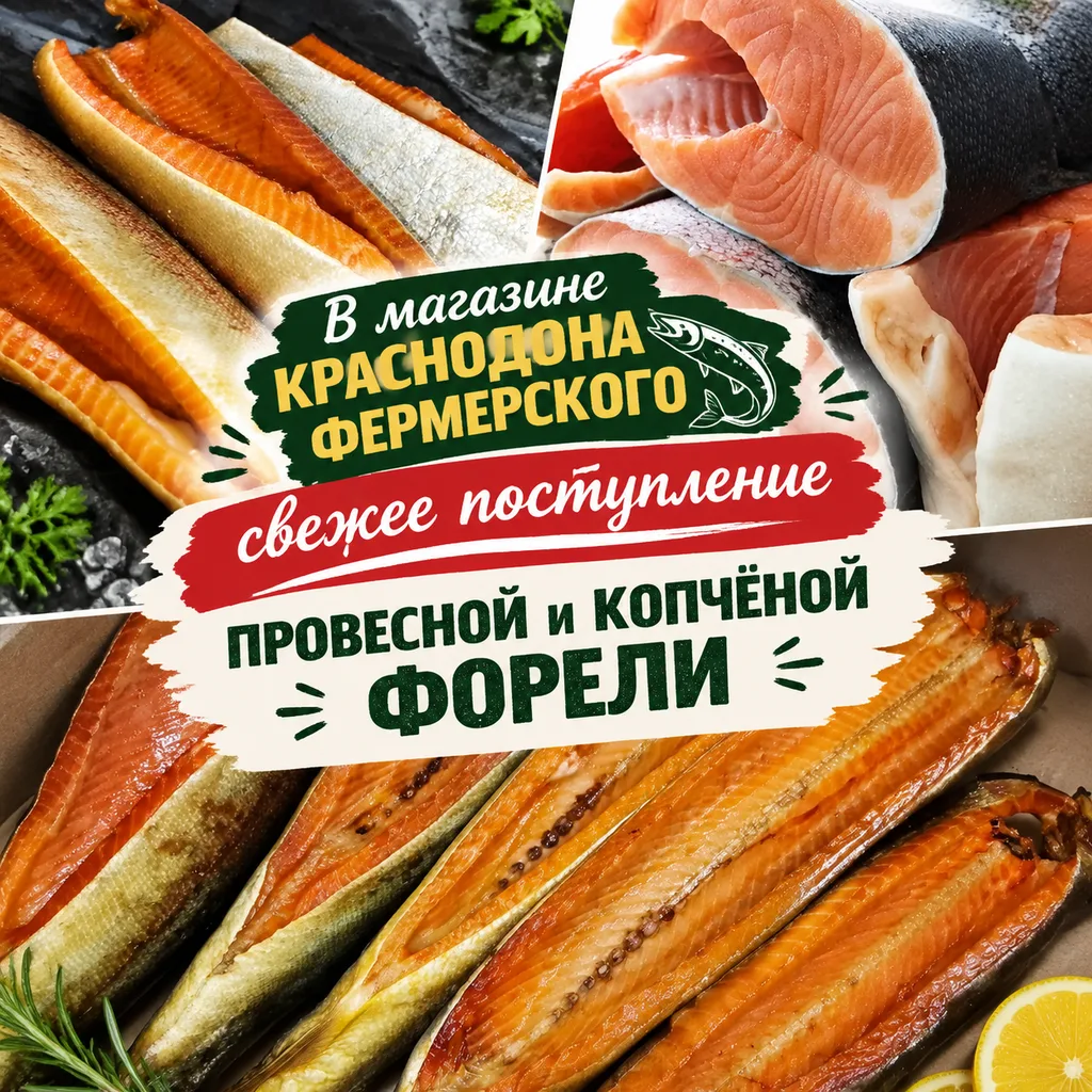Готова новая партия ПРОВЕСНОЙ ФОРЕЛИ и БАЛЫКА из КОПЧЁНОЙ ФОРЕЛИ. Ждём Вас!