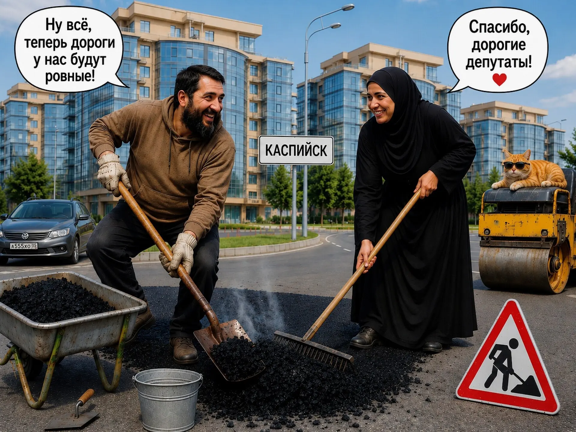 Новость дня: Россиянам хотят разрешить самим класть асфальт!

Депутаты внесли проект закона, который
