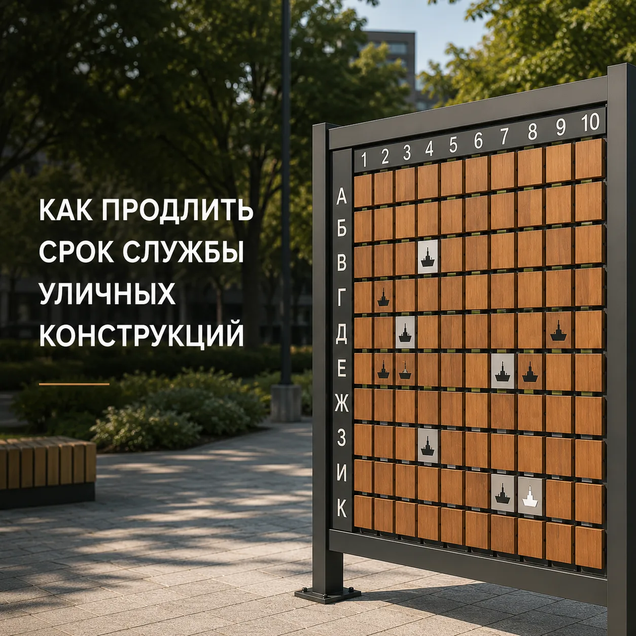 Как продлить срок службы уличных конструкций?