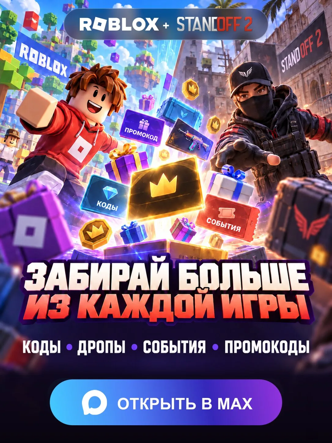 Рабочие коды в MAX