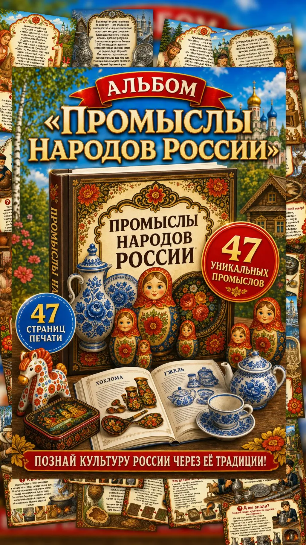 🪆НОВИНКА 🪆 21 июня - День народных художественных промыслов в России. Народное искусс...