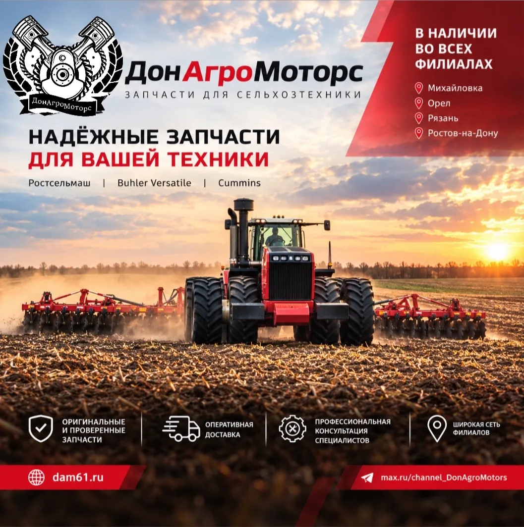 🚜 ТЕХНИКА РАБОТАЕТ — МЫ ОБЕСПЕЧИВАЕМ ЕЁ ЗАПЧАСТЯМИ!