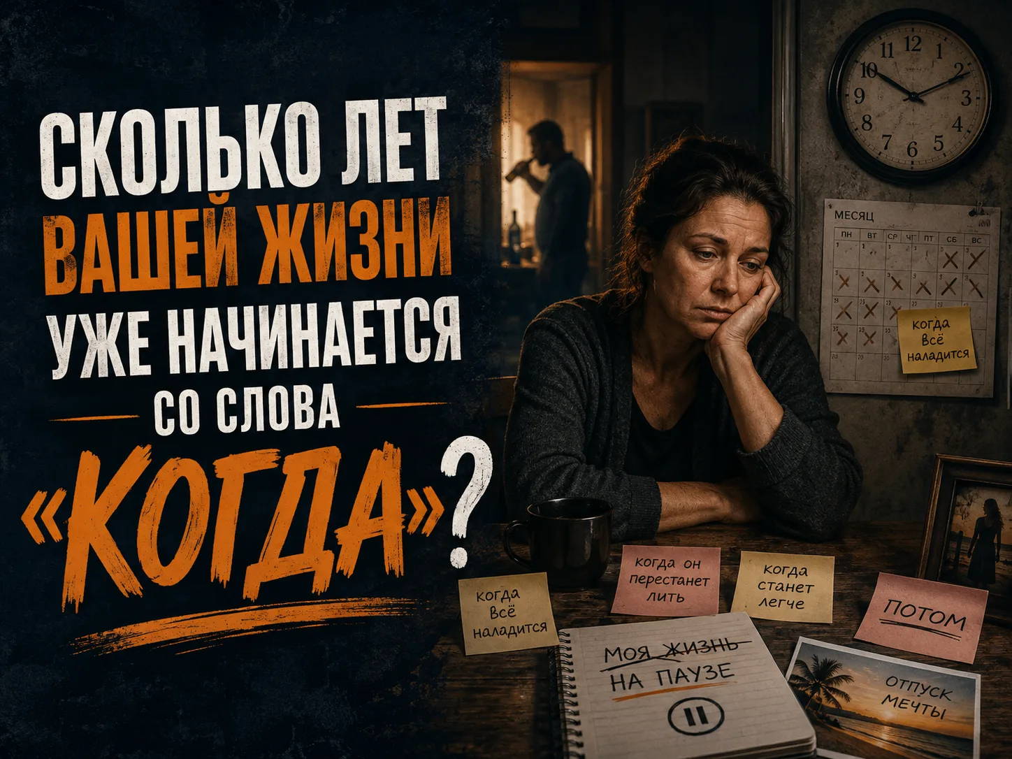 ⏳ Сколько лет вашей жизни уже начинается со слова «КОГДА»?