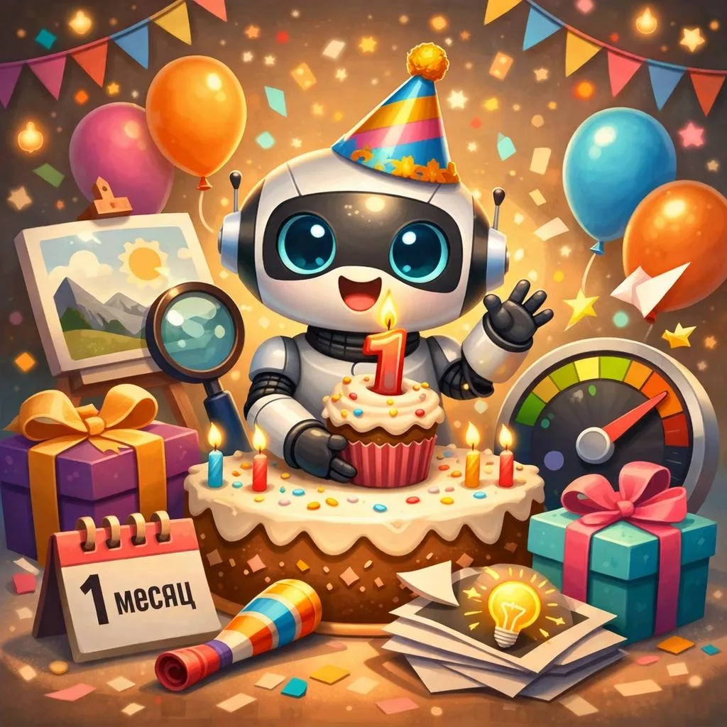 🎂 Нам 1 месяц — и у нас день рождения!