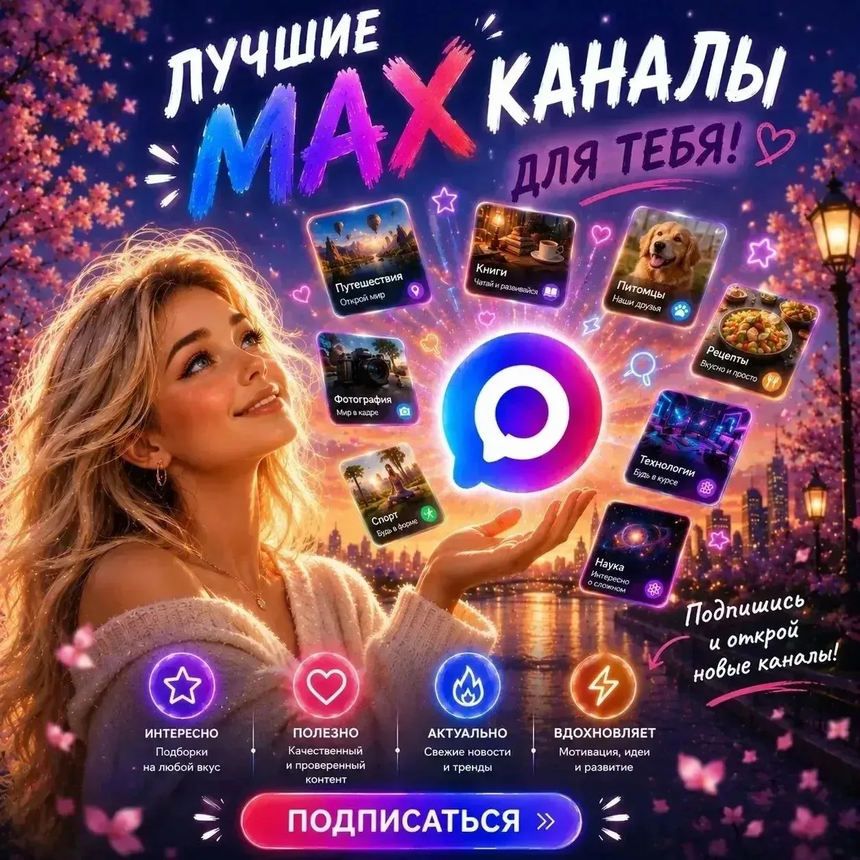 Мы подготовили только самые интересные каналы в МАХ в одной подборке

💎 Скидки тут - ваш гид по выг