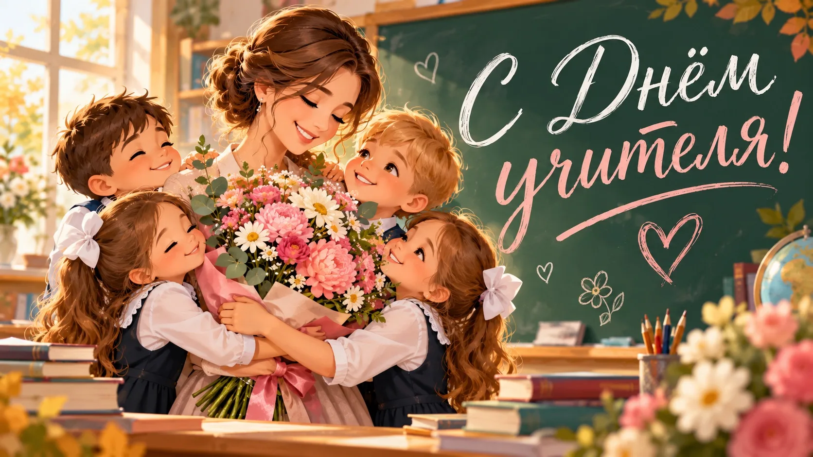 🍎📚 С Днём учителя ! 💐✨