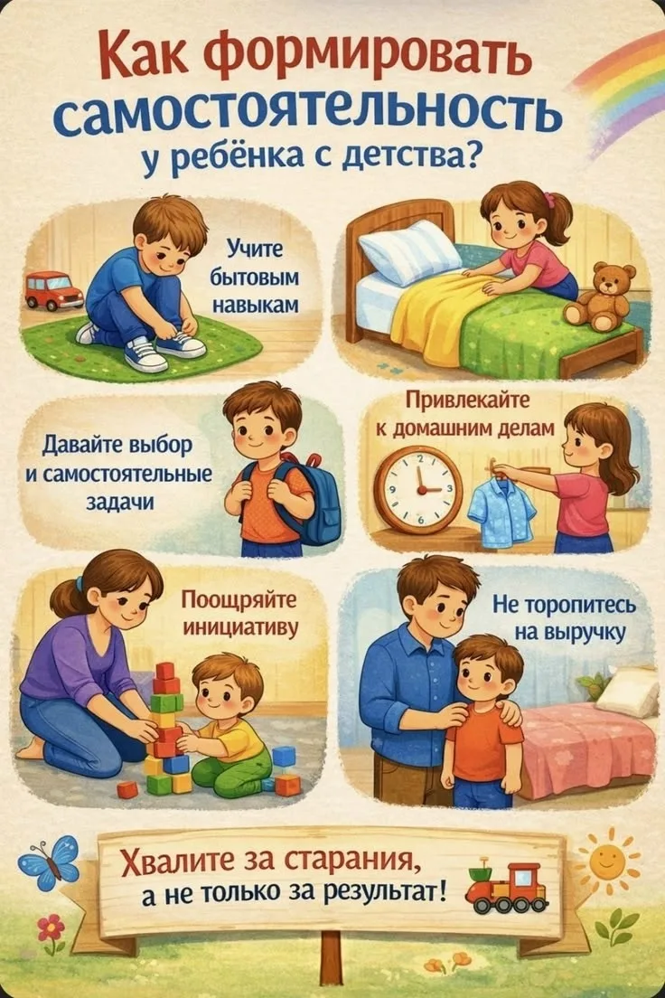 Как воспитать самостоятельность у дошкольника