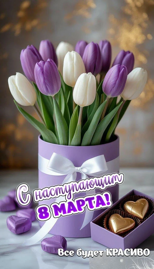 🌺🌷🌹💐Уважаемые милые женщины, с наступающим весенним праздником!