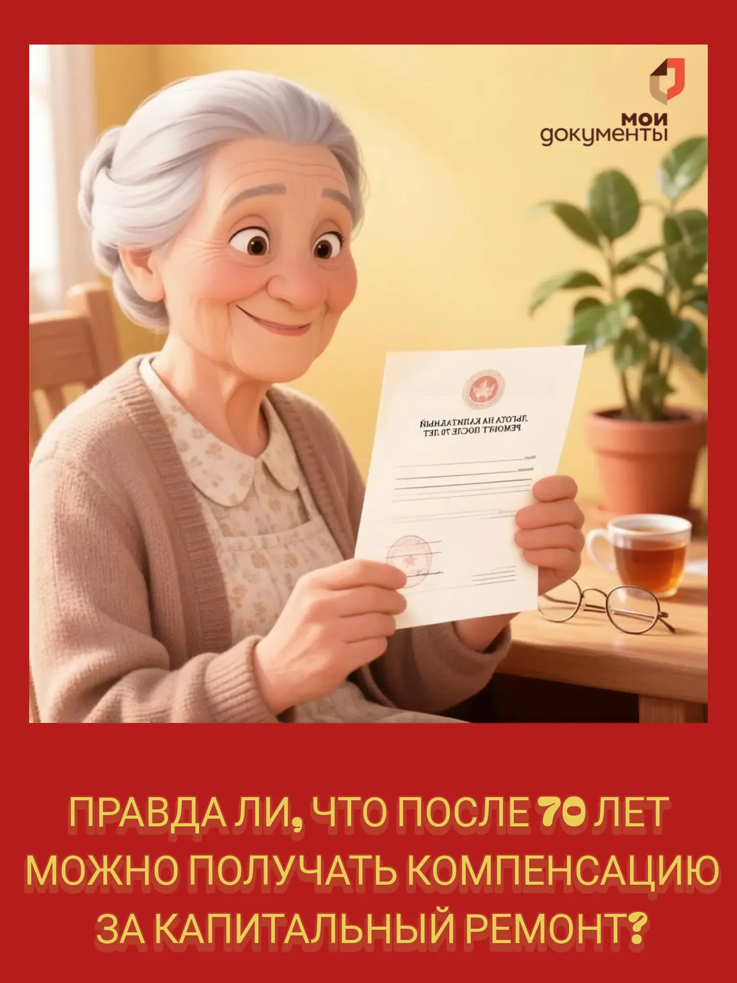 ❓ Правда ли, что после 70 лет можно получать компенсацию за капитальный ремонт?