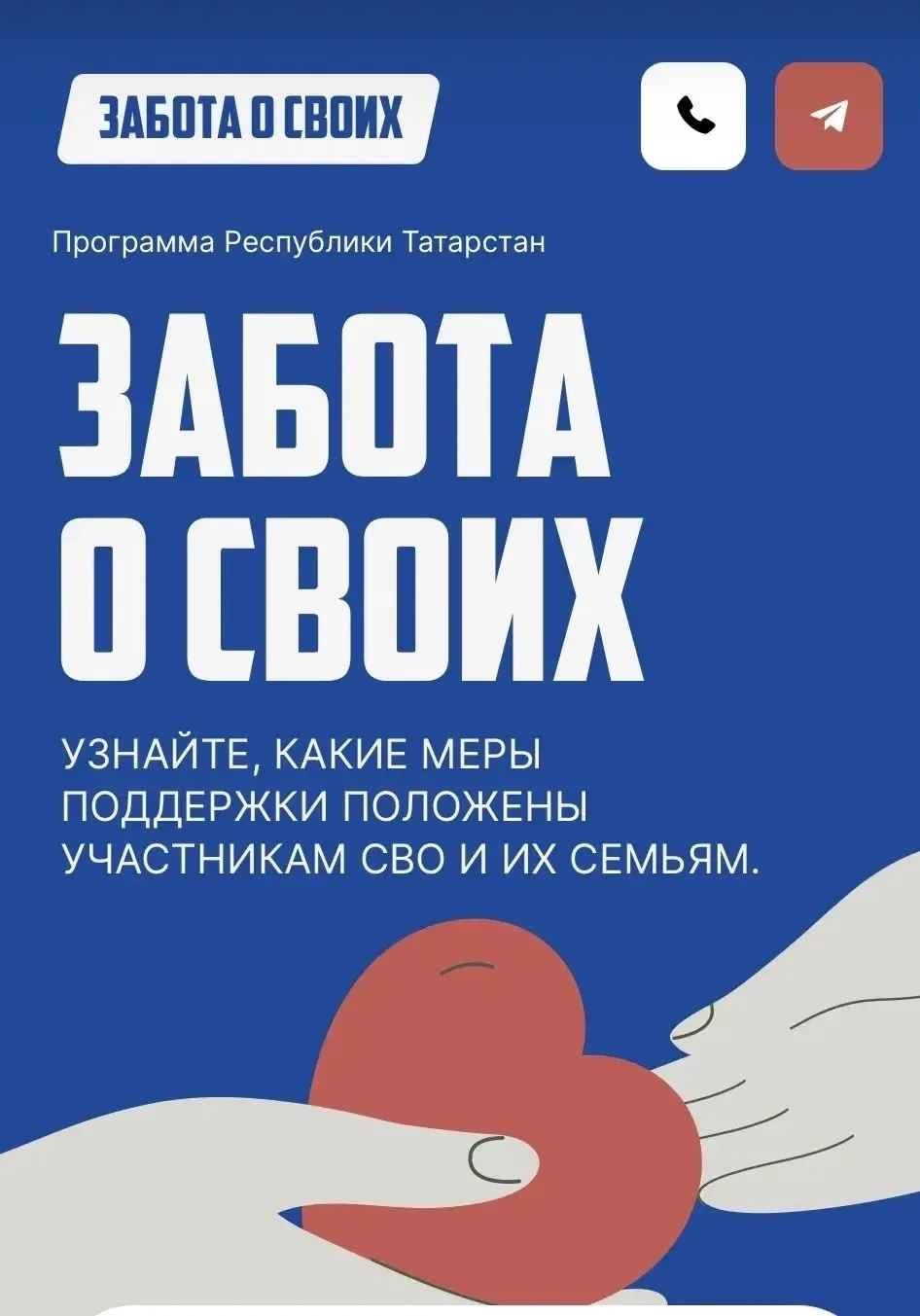✅Программа Республики Татарстан «Забота о СВОих» (zabotaSVO.tatar)