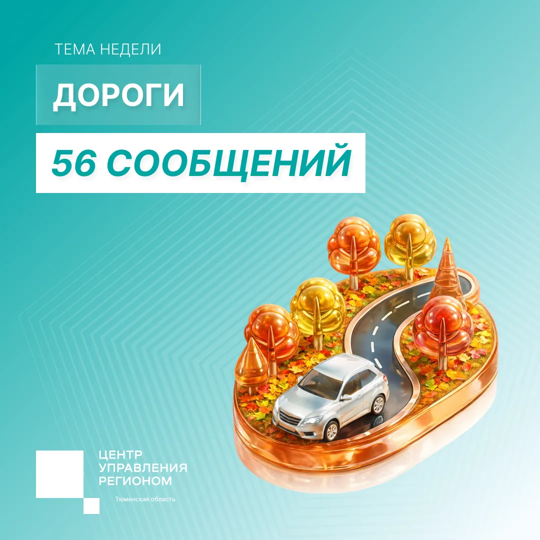 За неделю ЦУР Тюменской области зафиксировал 416 сообщений в социальных сетях от жителе...