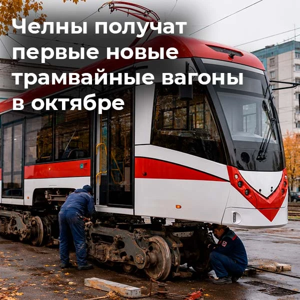 Октябрь. Челны. Ждем «новые» трамваи. В кавычках, потому что новые - это только кузова,...