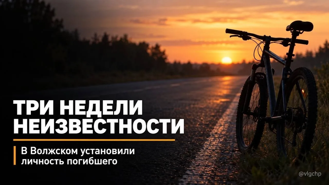 В Волжском спустя почти три недели удалось установить личность погибшего велосипедиста ...