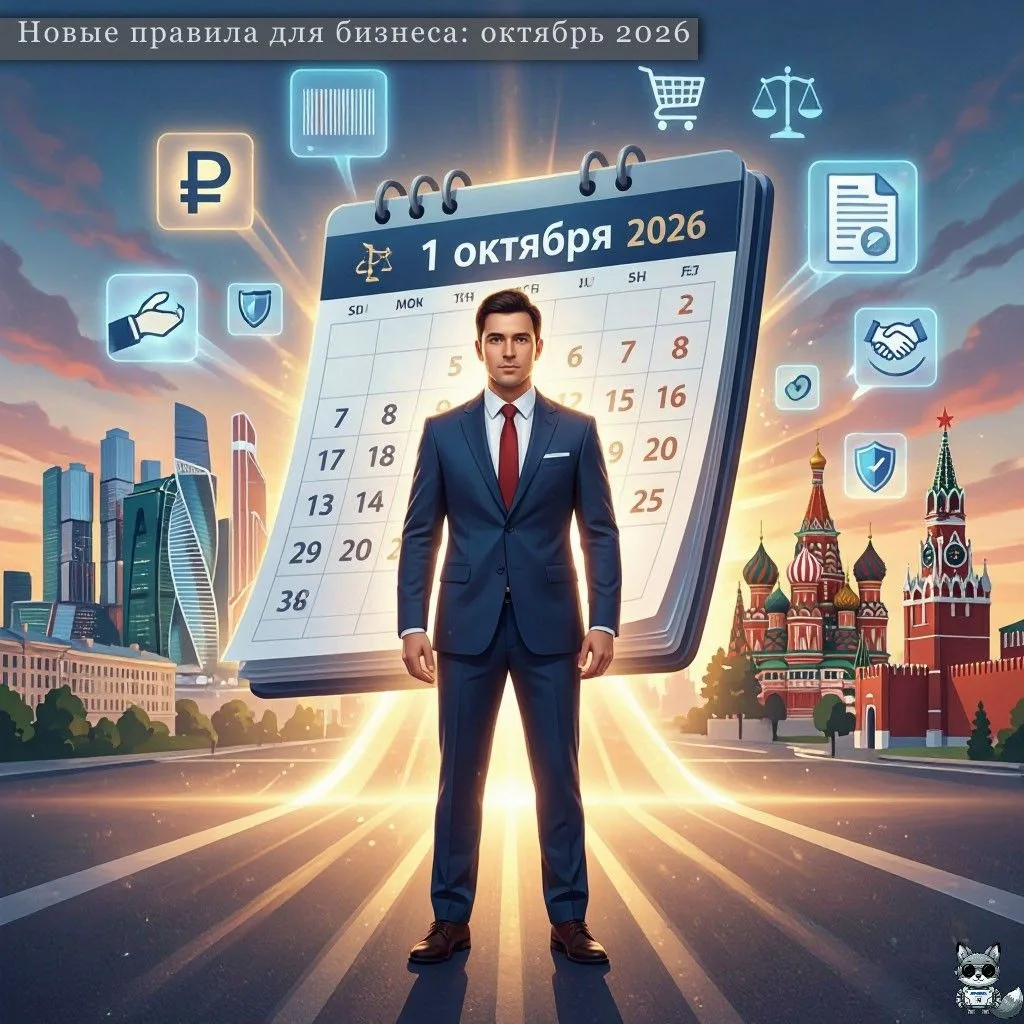 📌С 1 октября 2026 года для российского бизнеса вступил в силу ряд значимых изменений. ...