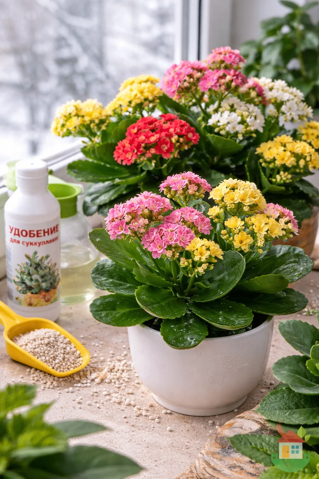🌸 Каланхоэ на подходе к цветению — самое время помочь ему! Если каланхоэ собирается цвести, значит, 