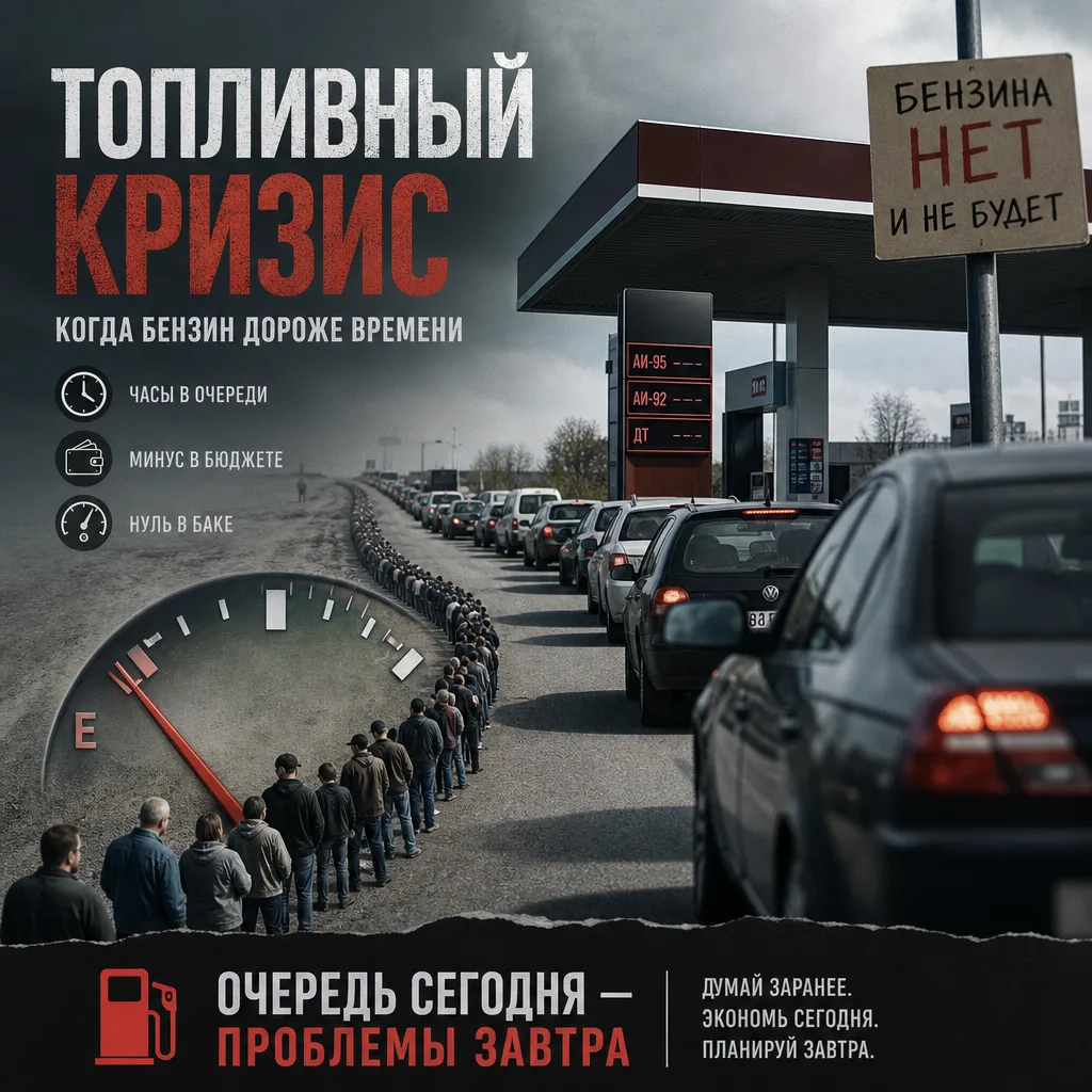 ⛽ Очередь на АЗС и топливный кризис.

Напоминание для наших подписчиков: Инвалидам I и II групп стоя