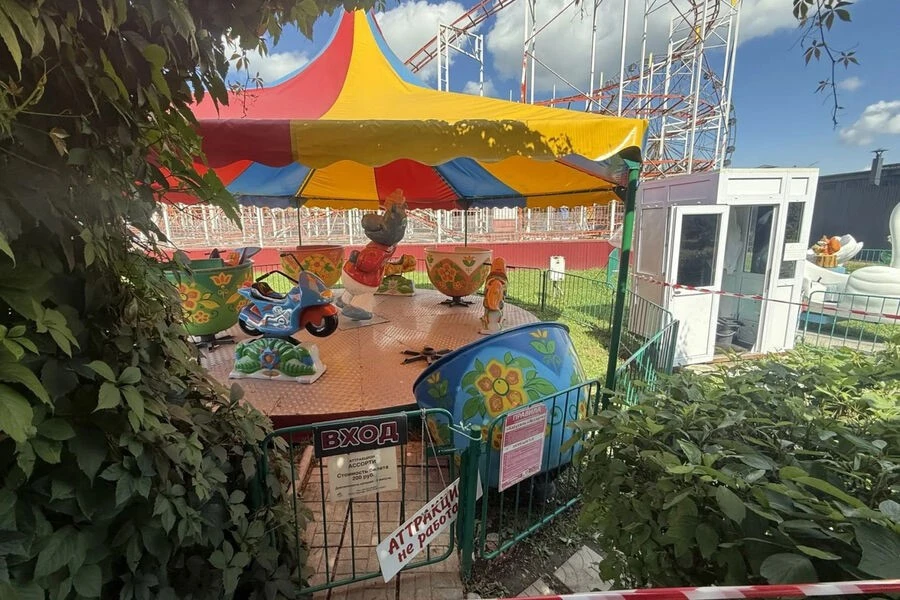 В Барнауле двое детей пострадали при падении чаши аттракциона
