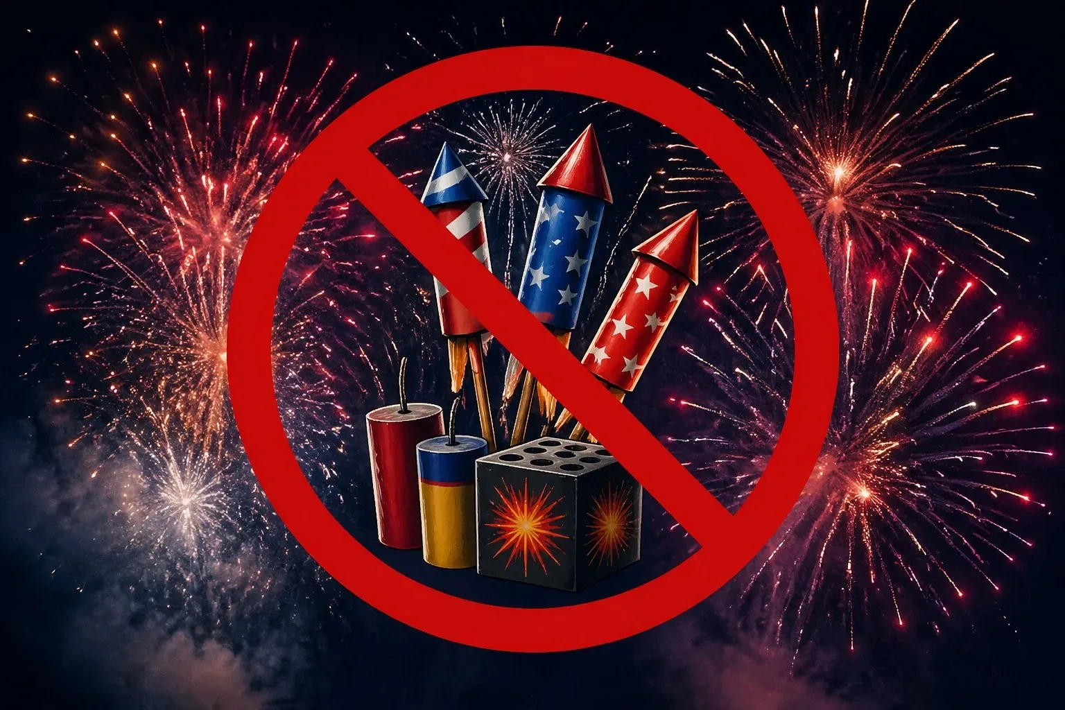 🚫 Фейерверки и салюты — под запретом!