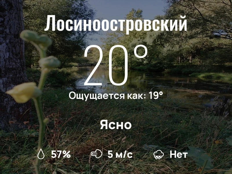 Что с погодой в Лосиноостровском?

Одевайтесь по погоде, берегите себя!
Продуктивного дня, соседи!

