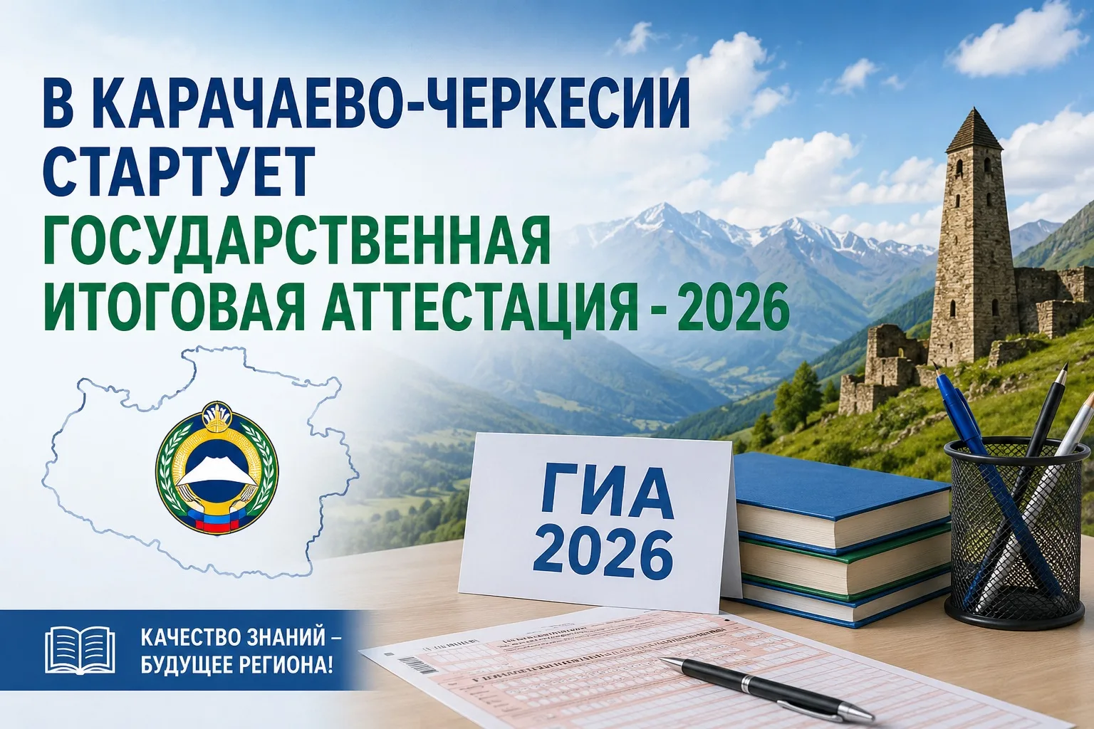 В Карачаево-Черкесии стартует государственная итоговая аттестация - 2026