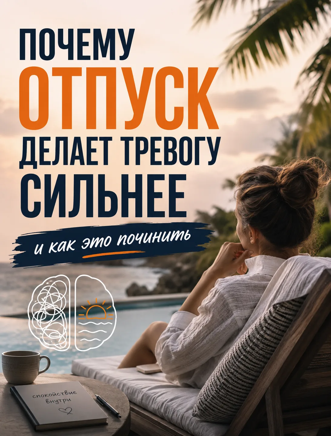 ⛱️ Почему отпуск делает тревогу сильнее и как это починить

Представьте классический сценарий. Вы ра