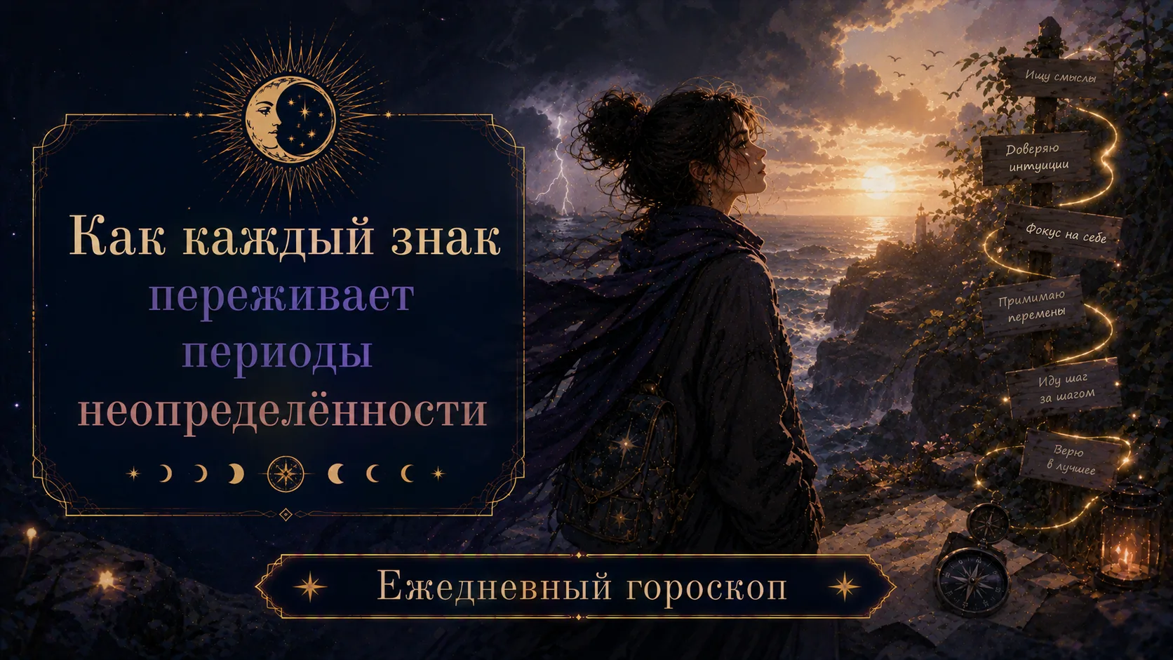 🌫️ Как каждый знак зодиака переживает периоды неопределённости