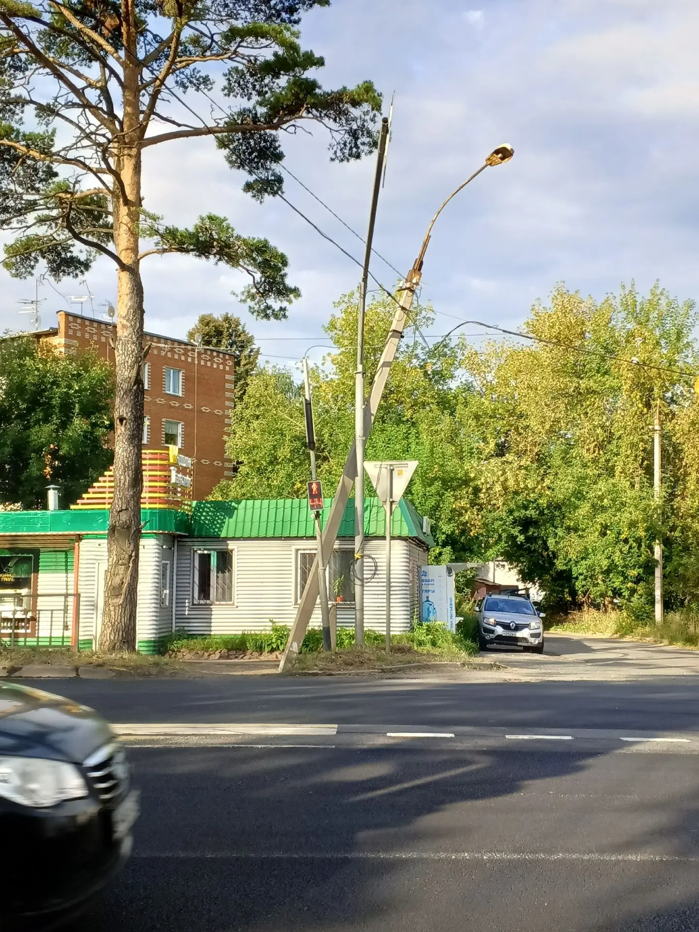 В Деденево на выезде на Дмитровское шоссе, в районе заводских домов, уже около двух нед...